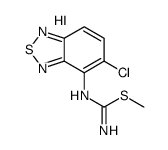 （5-氯-2,1,3-苯并噻二唑-4-基）-氨基甲氨基硫代甲酸甲酯一氢碘 结构式