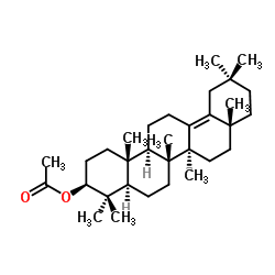 乙酸-DELTA-香树精酯 结构式