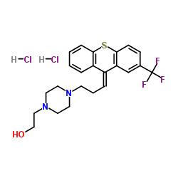 顺式-(Z)-氟哌噻吨二盐酸盐 结构式