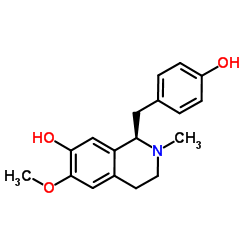 (-)-N-methylcoclaurine 结构式
