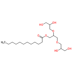 三聚甘油单月桂酸酯 结构式