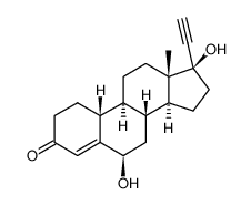 6β-羟基炔诺酮 结构式