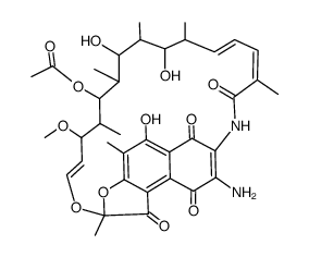 3-氨基-利福霉素S 结构式