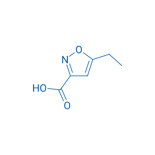 5-乙基异恶唑-3-甲酸 结构式