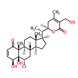 6α-氯-5β-羟基醉茄素A 结构式