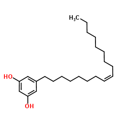5-[(Z)-十七-8-烯基]间苯二酚 结构式