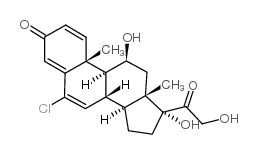 氯泼尼醇 结构式