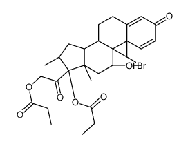 9-去氯-9-溴倍氯米松二丙酸酯 结构式