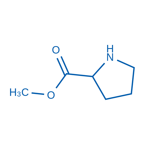 吡咯烷-2-甲酸甲酯 结构式