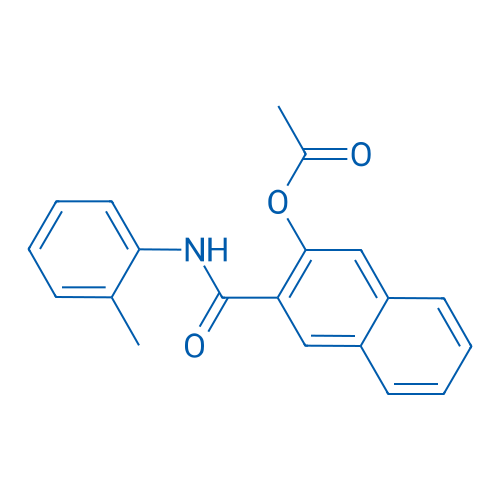萘酚AS-D-乙酸酯 结构式