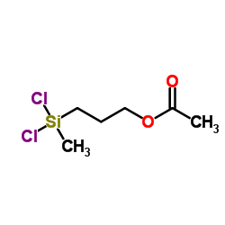 3-乙酰氧基丙基甲基二氯硅烷 结构式