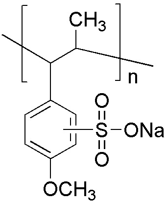 聚茴香磺酸钠 结构式
