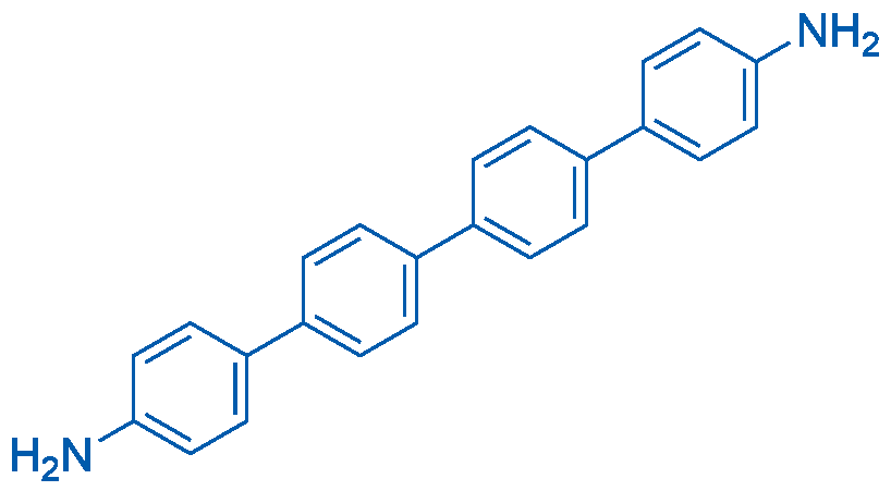 [1,1':4',1'':4'',1'''-四联苯]-4,4'''-二胺 结构式