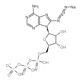 8-叠氮酰苷-5'-三磷酸钠 结构式