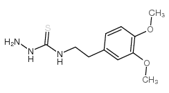 4-(3,4-二甲氧基苯乙基)-3-氨基硫脲 结构式