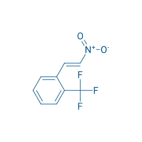 1-(2-三氟甲基苯基)-2-硝基乙烯 结构式