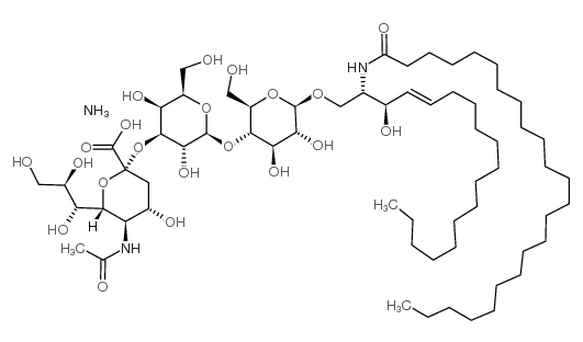 Ganglioside GM3 Mixture (sodium salt) 结构式