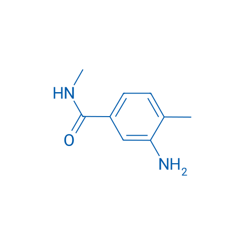 3-氨基-N,4-二甲基苯甲酰胺 结构式