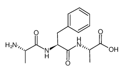 丙氨酰-苯丙氨酰-丙氨酸 结构式