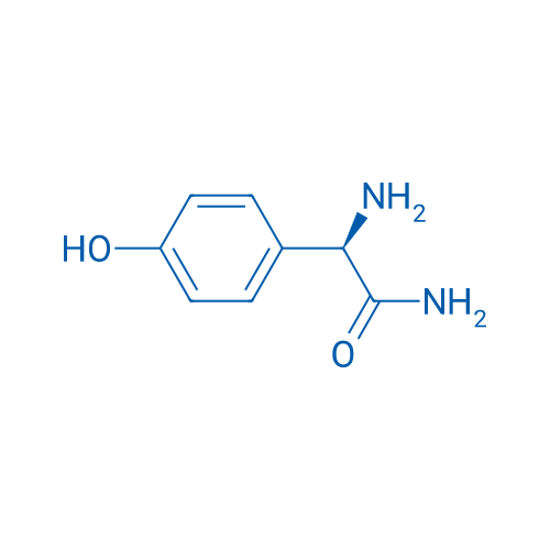 (R)-2-氨基-2-(4-羟基苯基)乙酰胺 结构式