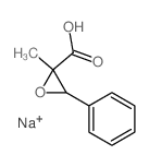 2-甲基-3-苯基环氧乙烷-2-羧酸钠 结构式