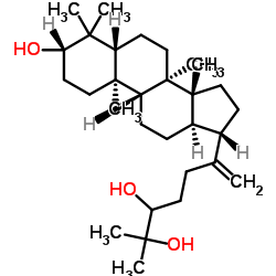 达玛树脂-20(21)-烯-3,24,25-三醇 结构式