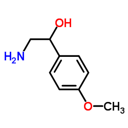 2-氨基-1-(4-甲氧基苯基)乙醇 结构式
