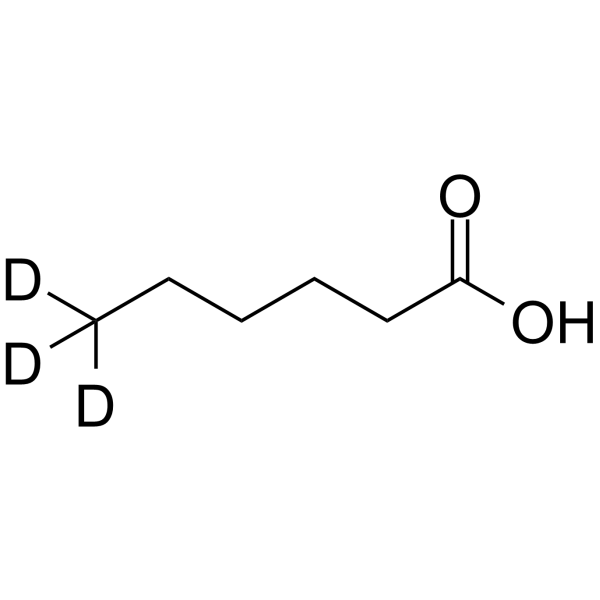 己酸-6,6,6-d₃ 结构式