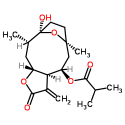 圆叶肿柄菊素 D 结构式