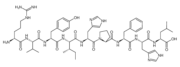 (Des-Asp1)-血管紧张素I 结构式
