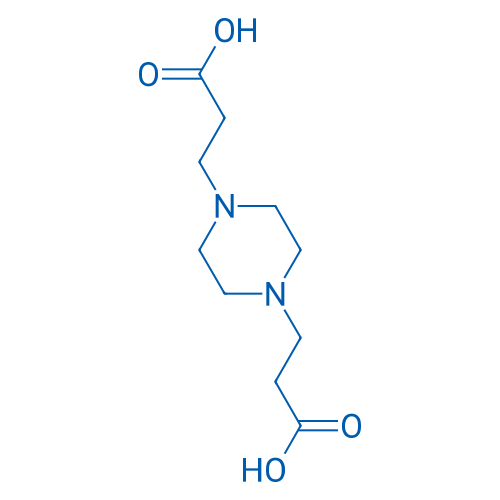 1,4-双(2-羧乙基)哌嗪 结构式