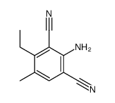 1,3-二氰基-2-氨基-4-乙基-5-甲苯 结构式