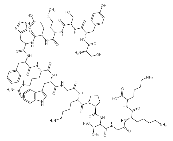 促肾上腺皮质激素(1-16),人 结构式