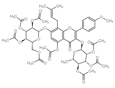 淫羊藿苷全乙酸酯 结构式