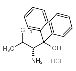 (R)-2-氨基-3-甲基-1,1-二苯基-1-丁醇盐酸盐 结构式