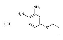 4-(丙硫基)苯-1,2-二胺盐酸盐 结构式