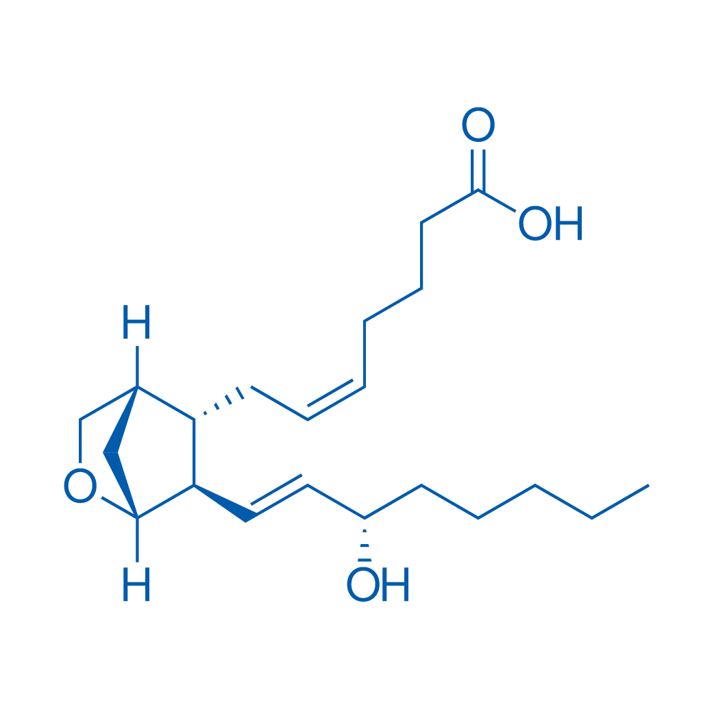 (Z)-7-((1R,4S,5S,6R)-6-((S,E)-3-羟基辛-1-烯-1-基)-2-氧杂双环[2.2.1]庚烷-5-基)庚-5-烯酸 结构式