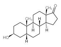 3β-羟基-5β-雄甾烷-17-酮 结构式