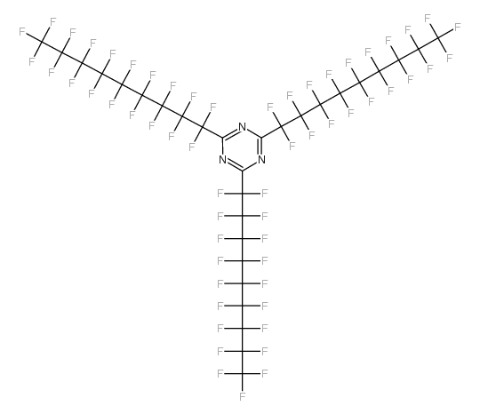 2,4,6-三(七氟丙基)-1,3,5-三嗪 结构式