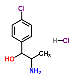 2-氨基-1-(4-氯代苯基)丙醇 结构式