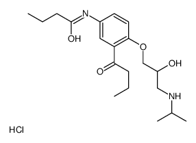 醋丁洛尔EP杂质K盐酸盐 结构式