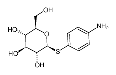 4-氨基苯基-1-硫代-β-D-葡萄糖苷 结构式