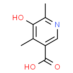 5-羟基-4,6-二甲基烟酸 结构式