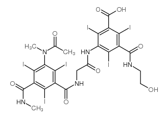 碘克沙酸 结构式