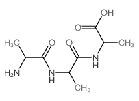 H-丙氨酰-D-丙氨酰-丙氨酸 结构式