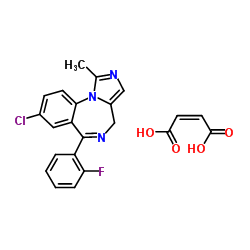 马来酸咪达唑仑 结构式