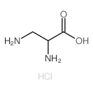 (D-)(R)-(-)-2,3-二氨基丙酸盐酸盐 结构式