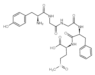 (蛋氨酰(O)5)-脑啡肽 结构式