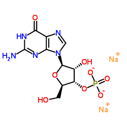 2’(3’)-一磷酸鸟苷二钠盐 结构式