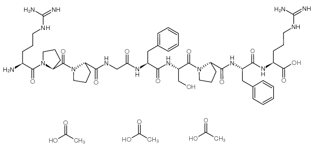 舒缓激肽三醋酸盐 结构式